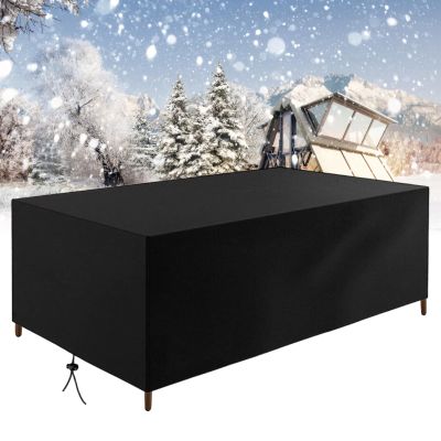 AUWUUA Outdoor Furniture Cover 200 x 100 x 75 cm, Waterproof 420D Oxford Fabric, Black
