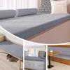 JIAFANG Padded Beer Bench Cushion, 55 x 142 cm, Non-Slip, Washable Cover, Light Gray view 2