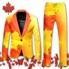 RUMAOZIA Men's 2-Piece Pop Art Costume Suit with Colorful Prints view 3