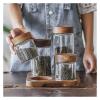 Coffee Bean Storage Jar, Sealed Glass Food Container, Chocolate view 3