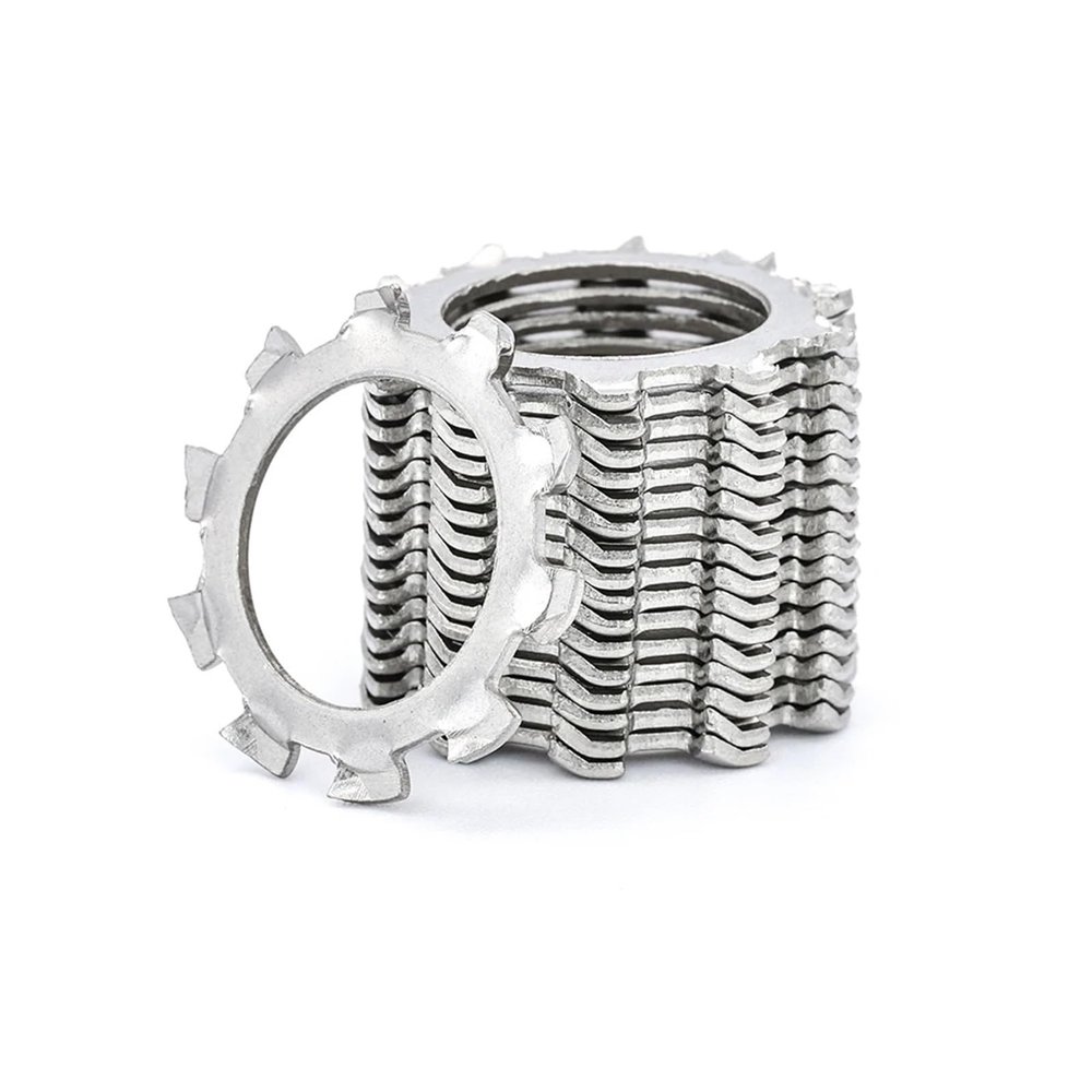 410-Piece External-Tooth Spring Washer Assortment, 304 Stainless Steel, M3–M10