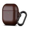 Haobobro Genuine Leather Case for AirPods 5 / AirPods 4 with Carabiner view 1