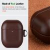 Haobobro Genuine Leather Case for AirPods 5 / AirPods 4 with Carabiner view 2