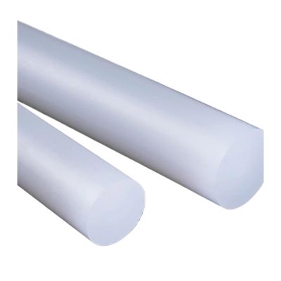 DeVow 1-Piece 50 cm Translucent White Polypropylene Rod, 8–50 mm Diameter