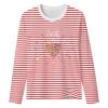 Women's Red and White Striped Long-Sleeve Shirt for Carnival view 3