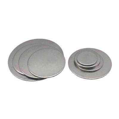 Flat Round Stainless Steel Disc, 14 mm Thick, 680 mm Diameter, Set (1 mm, 28 mm, 2 Pieces)