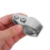 UPKOCH 2-Piece 316 Stainless Steel Boat Railing Fittings, 1-Inch Bimini Clamp with Hinge, Corrosion-Resistant view 4