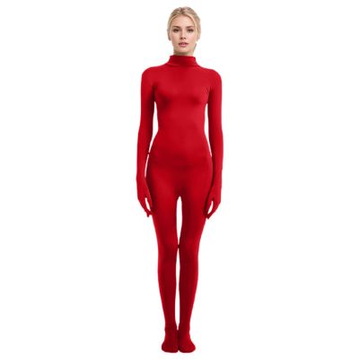 Zentai Costume, Full-Body Bodysuit with Open Face, Spandex, for Women and Girls