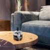 Automatic Round Metal Ashtray for Indoor Use, Black view 4