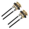 Round Dual-Flush Button, Plastic, 2 Pieces, Gold view 1