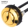 Round Dual-Flush Button, Plastic, 2 Pieces, Gold view 3