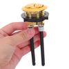 Round Dual-Flush Button, Plastic, 2 Pieces, Gold view 4