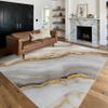 Gray and Gold Marble Area Rug, 100 x 150 cm view 2