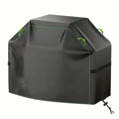 Grill Cover with Reflective Trim and Hem Drawstring, 145 x 61 x 120 cm