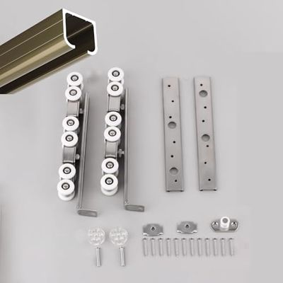 Sliding Door Hardware Set with Aluminum Track
