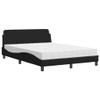Owoxanthellate Owox Dover Upholstered Bed, Black, 140 x 200 cm, with H2/H3 Mattress view 2