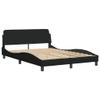 Owoxanthellate Owox Dover Upholstered Bed, Black, 140 x 200 cm, with H2/H3 Mattress view 4