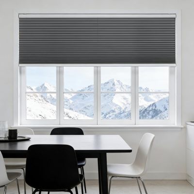 Clamp-Fit Pleated Blind 59 x 130 cm, Room-Darkening, Gray
