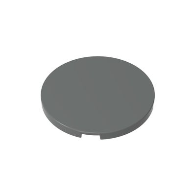 Gobricks 4x4 Smooth Round Plate, Dark Bluish Gray, 10 pcs.