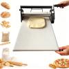 Foldable Manual Dough Sheeter, 10 Settings (0.5–25 mm), Stainless Steel Pasta Machine & Dough Roller for Croissants and Pizza, Professional Baking Accessory (B) view 1