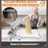 Foldable Manual Dough Sheeter, 10 Settings (0.5–25 mm), Stainless Steel Pasta Machine & Dough Roller for Croissants and Pizza, Professional Baking Accessory (B) view 2