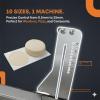 Foldable Manual Dough Sheeter, 10 Settings (0.5–25 mm), Stainless Steel Pasta Machine & Dough Roller for Croissants and Pizza, Professional Baking Accessory (B) view 4