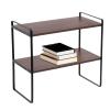 Sturdy 2-Tier Desk Shelf for Books, Plants, and Collectibles view 1