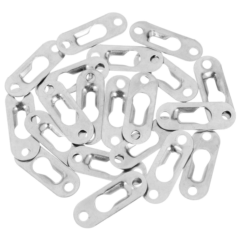 20 Metal Keyhole Hangers for Wall-Mounted Mirrors and Picture Frames