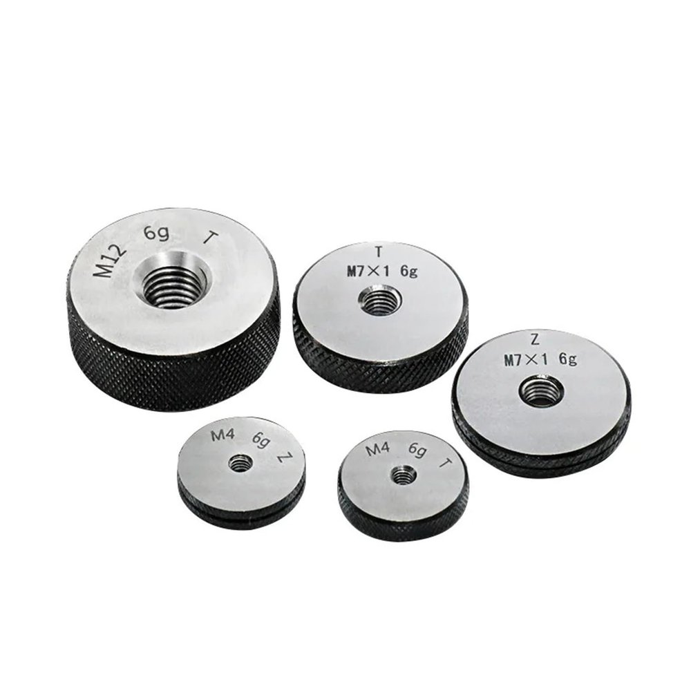 1 Set M54–M55 Nonstandard Metric Fine-Thread Ring Gauges, 6g (1 GO + 1 NO-GO)