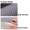Mozzeilee 160 x 30 x 3 cm Garden Bench Cushion, Waterproof PU Leather, Black view 4