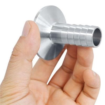 1.5 in Tri-Clamp to 0.5 in Barb Fitting, SUS316 Stainless Steel