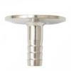 1.5 in Tri-Clamp to 0.5 in Barb Fitting, SUS316 Stainless Steel view 2