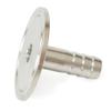 1.5 in Tri-Clamp to 0.5 in Barb Fitting, SUS316 Stainless Steel view 4