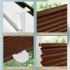 Pleated Blind Without Drilling, Clamp-Fix, 70 x 110 cm, Brown view 2