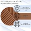 Pleated Blind Without Drilling, Clamp-Fix, 70 x 110 cm, Brown view 3