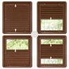 Pleated Blind Without Drilling, Clamp-Fix, 70 x 110 cm, Brown view 4