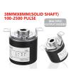 Incremental Encoder, 38 mm, 8 mm Hollow Shaft, Optical Rotary Encoder, NPN Open Collector, 10/1024/2500/3600 PPR, 5–24 V DC (ZKT3808-1024PPR, NPN Collector) view 3