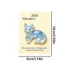 Acrylic Valentine Pocket Cards with Cute Animal Design view 2