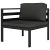 Homgoday Anthracite Aluminum Garden Lounge Set, Model 3107816 view 3