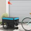 Generic Black and Blue Bicycle Cargo Trailer, 45 kg, Iron view 1