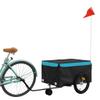Generic Black and Blue Bicycle Cargo Trailer, 45 kg, Iron view 3