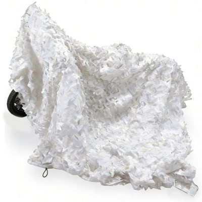 Generic Snow Camouflage Net, Winter Hunting Camouflage, 1.5×2 m / 2×3 m / 4×6 m / 5×8 m, Sun Shade for Military Camping, Terraces and Party Decoration (W 7.5 × H 10 m)