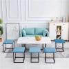 5-in-1 Cube Stool with Casters, Stackable and Nestable, 45 x 45 x 45 cm, Multicolor view 2