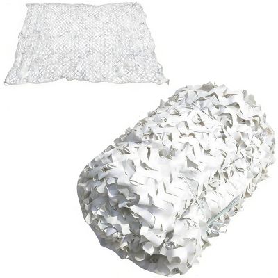 Generic Snow Camouflage Net 4x5m, 5x6m, 6x9m, 8x10m, Camouflage Net, Shade Sail for Hunting, Camping, Garden Privacy, Military White Camouflage Net (W1xH5m)