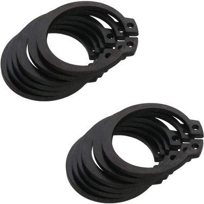 C-Clip External Retaining Rings, 20-Piece Set, 65Mn Steel, Various Sizes for Valves and Bearings (50 mm)