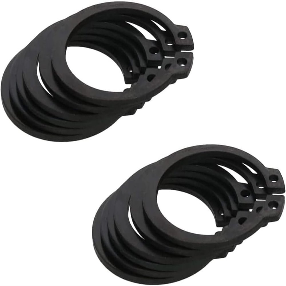 C-Clip External Retaining Rings, 20-Piece Set, 65Mn Steel, Various Sizes for Valves and Bearings (50 mm)