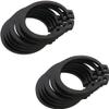 C-Clip External Retaining Rings, 20-Piece Set, 65Mn Steel, Various Sizes for Valves and Bearings (50 mm) view 1