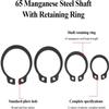 C-Clip External Retaining Rings, 20-Piece Set, 65Mn Steel, Various Sizes for Valves and Bearings (50 mm) view 3