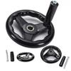 3-Spoke Handwheel 160 mm with Turning Handle for Milling Machines and Lathes view 1