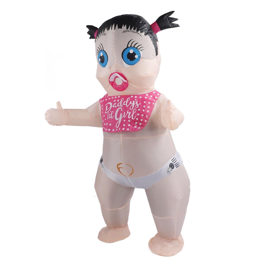 KIMISS Inflatable Boo Boo Baby Costume for Adults, One Size, 150–190 cm